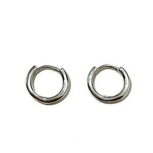 Sterling Silver 925 Huggie Hoop Earrings